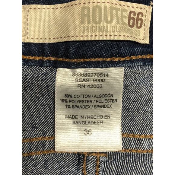 Blue Route 66 Womens Size 36" Denim Stretch Jeans Slim Fit Skinny Stretchy NWT - Picture 6 of 11